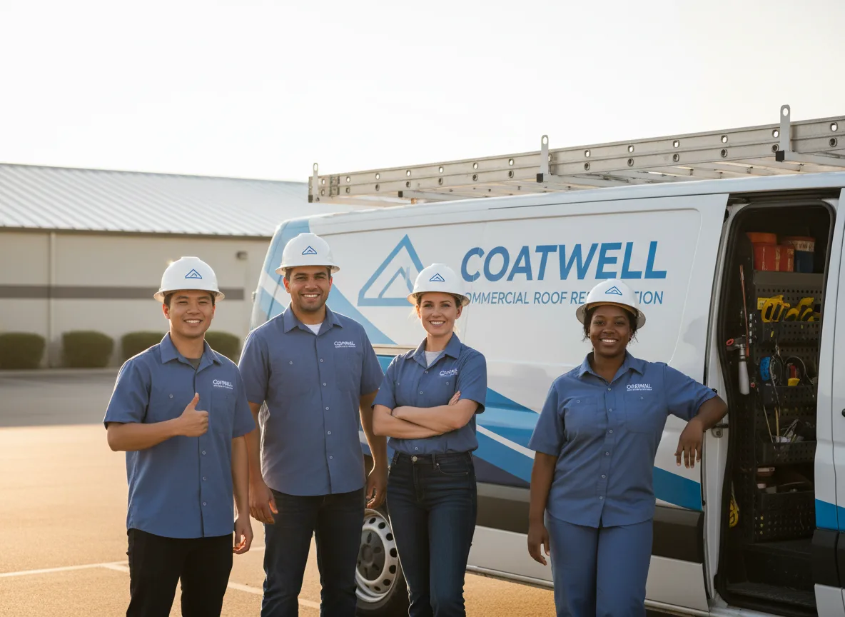 Commercial roof coating company in Tunas, MO